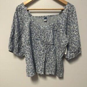 0424-06 Paisley Empire Waist Top